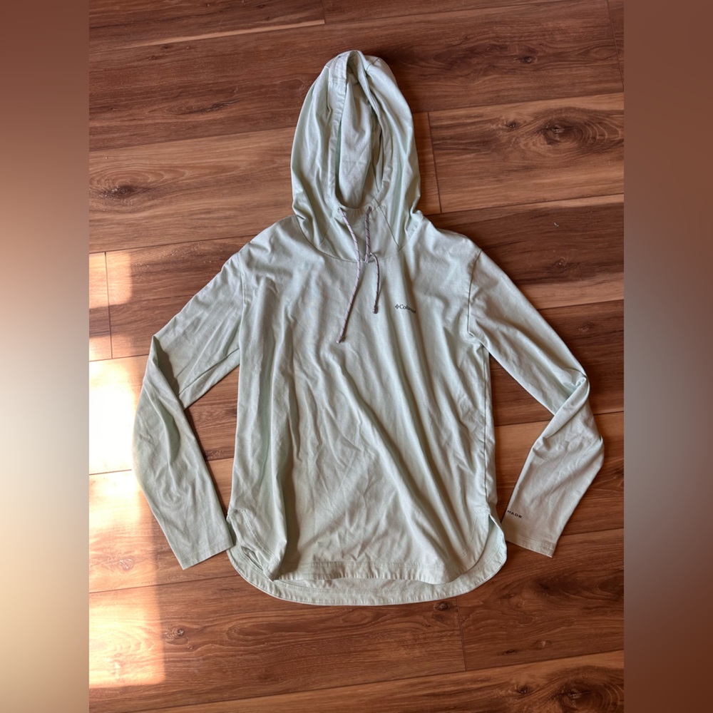 Columbia Light Green Hooded Top